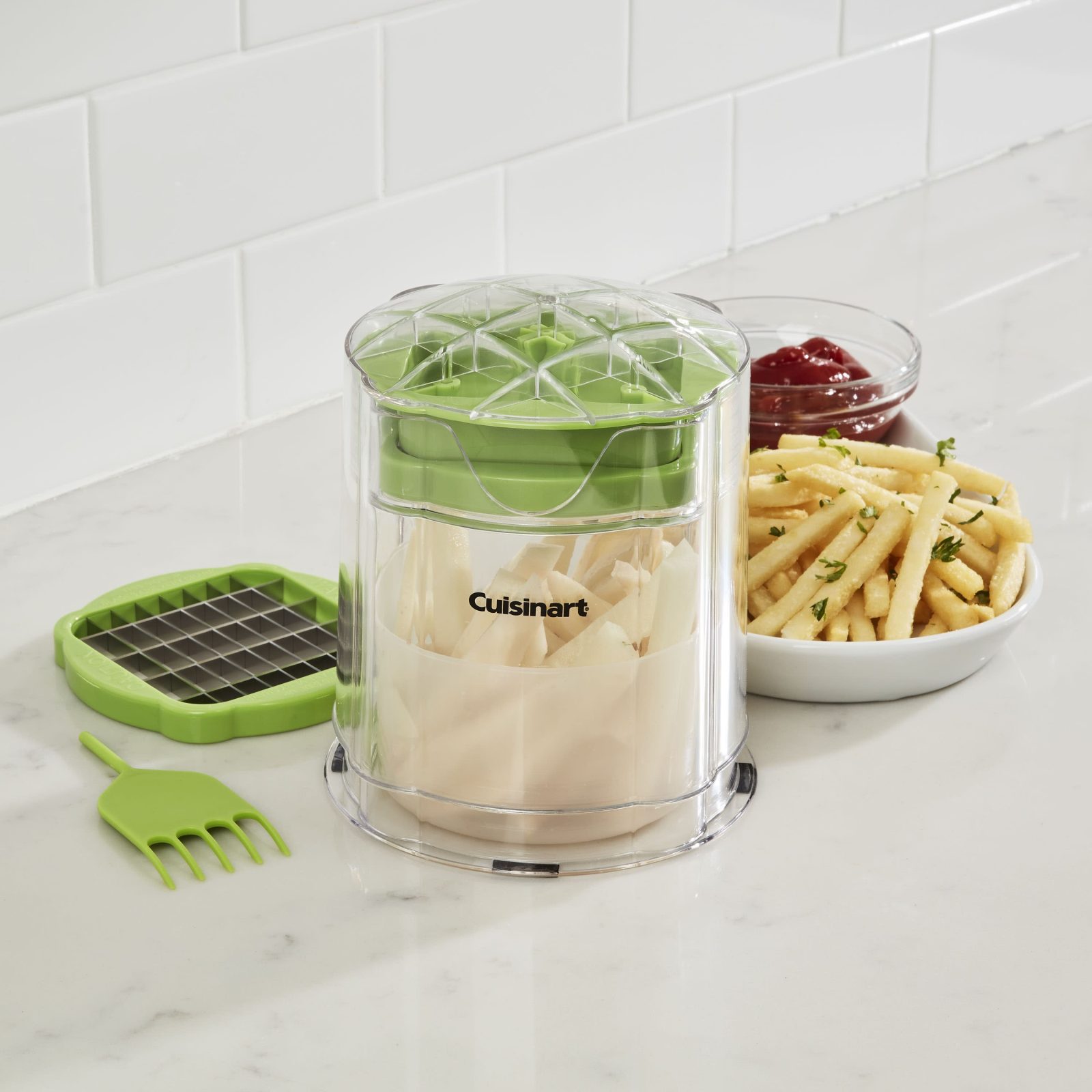  Cuisinart PrepExpress French Fry Cutter, Gray & Clear